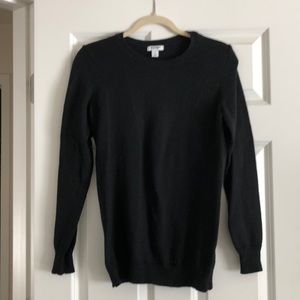 Black wool sweater